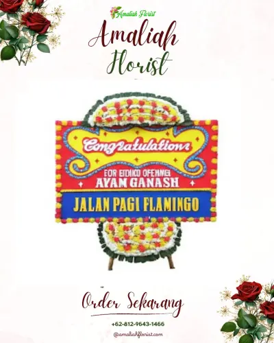 Bunga Papan Congratulation di Perumnas Way Halim